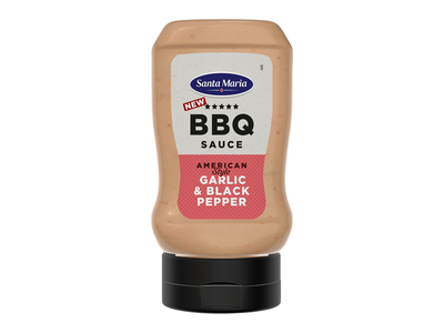 BBQ padažas SM GARLIC & BLACK PEPPER, 280 g