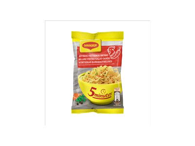 Greitai paruošiami makaronai MAGGI, aštrios vištienos skonio, 59.2 g