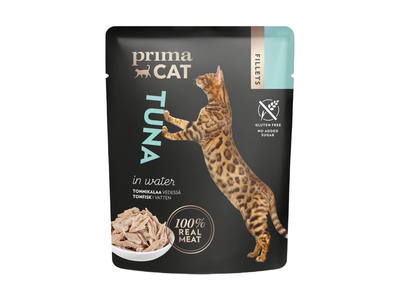 Kačių ėdalas tuno filė vand. PRIMACAT, 50 g
