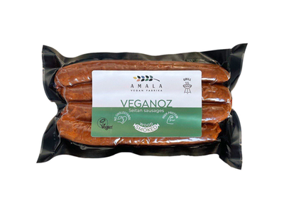 VEGANOZ rūkytos veganiškos dešrelės 150 g, AMALA