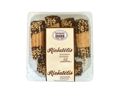 GARLIAVOS DUONOS sausainiai RIEŠUTĖLIS, 350 g