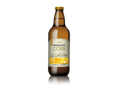 Sidras HERRLJUNGA, imbiero ir citrinos skonio, 4%, 0,5l, butelis D