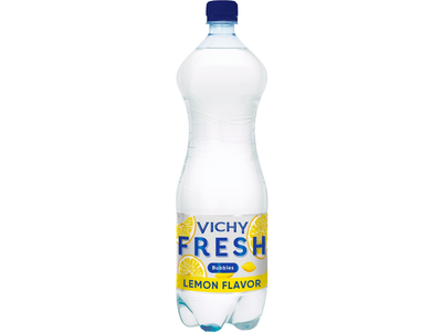 Lengv. gaz. geriamasis vanduo VICHY FR.BUBBLES,cit. sk.,1,5l, 1.5 l
