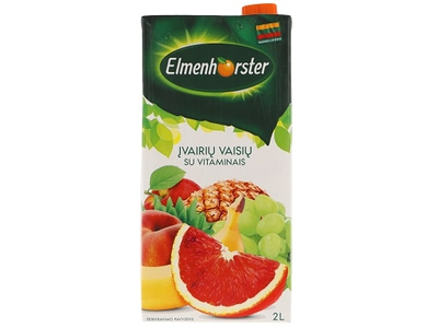 Įvairių raudonųjų vaisių sulčių gėrimas 20% ELMENHORSTER, 2l