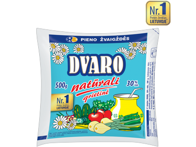 Grietinė DVARO, 30%, maišelyje, 0,5 l