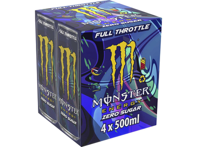 Energinis gėrimas MONSTER FULL THROTTLE ZERO, 4x500ml