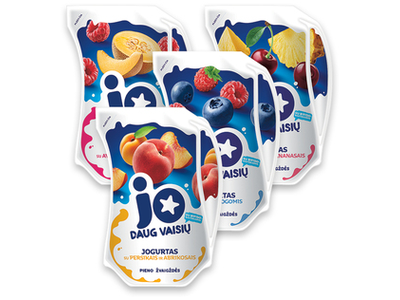 Geriamasis jogurtas JO (4 rūšių), 2,5% rieb., 0,9 kg