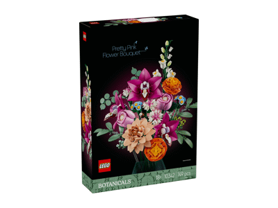 Konstruktorius LEGO Rausvų gėlių puokštė 10342