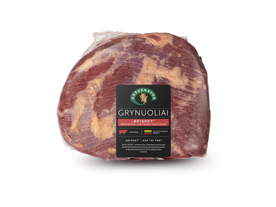 Atšaldyta jautienos krūtininė KREKENAVOS Grynuoliai, be kaulo, ~1.4 kg