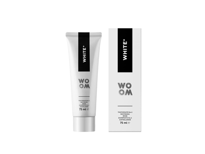 Dantų pasta WOOM WHITE+,75ml