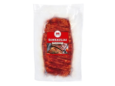 Marinuoti šonkauliai BBQ ir medaus marinate, 1 kg