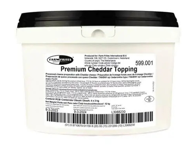 Šaldytas Premium Čederio sūrio užpilas FARM FRITES 3kg.