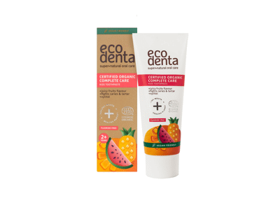 Vaikiška dantų pasta ECODENTA be fluoro, 75 ml