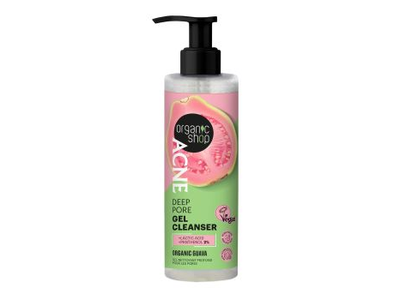 ORGANIC SHOP ACNE DEEP PORE valomoji veido želė, 200 ml