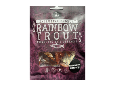 Vaivorykštinių upėtakių vytintos filė juostelės, 30 g