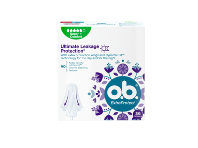 Tamponai OB EXTRA PROTECT PLUS, 36 vnt.