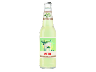 Alkoholinis kokteilis KISS, Mojito, 4,7%, 0,33 l, butelis