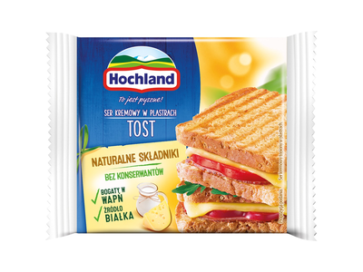 Pjaustytas lydytas sūris HOCHLAND TOAST (19%), 130g