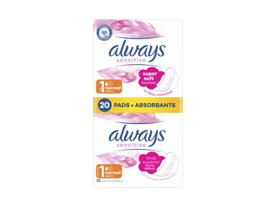 Higieniniai paketai ALWAYS Sensitive Normal Plus, S1, 20 vnt.