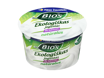 Ekol. jogurtas be laktozės BIOS, 3,8%, 200g