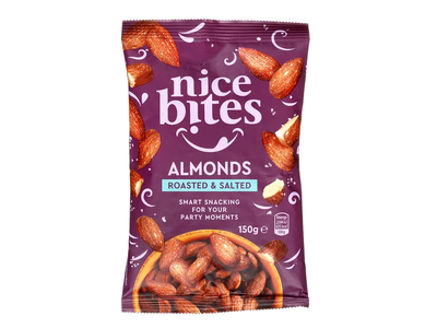 Migdolai skrudinti ir sūdyti NICE BITES, 150 g