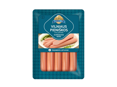 Virtos LIETUVIŠKOS pieniškos dešrelės, KLAIPĖDOS MĖSINĖ, a.r. 260g