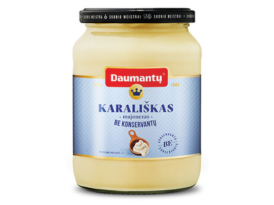 DAUMANTŲ majonezas BE KONSERVANTŲ, 620 g