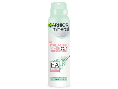 Garnier mineral hyaluronic care purškiamas dezodorantas, 150 ml