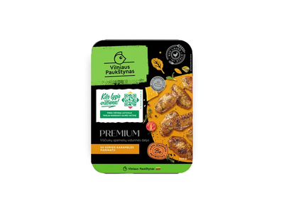 Viščiukų sparnelių vidurinės dalys su sūrios karamelės marinatu, 500 g