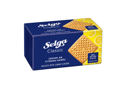 Sausainiai SELGA, citrinų skonio, 180 g