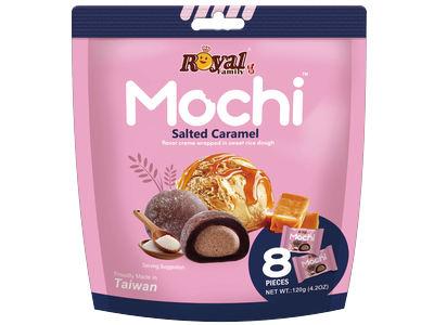 Močiai ROYAL FAMILY, sūrios karamelės skonio, 120 g