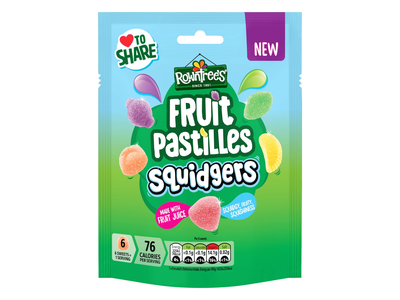 Vaisių sk. gumin. ROWNTREES  SQUIDGERS, 120 g