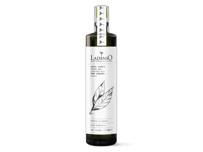 Purškiamas alyvuogių aliejus LADINIO Extra Virgin, su lauro lapais, 200 ml