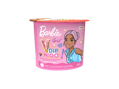 Lazdelės su braškiniu kremu DIP'N GO! BARBIE, 55 g