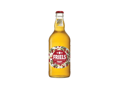 Sidras FRIELS, obuolių skonio, 0,5l, 7,4%, butelis, D