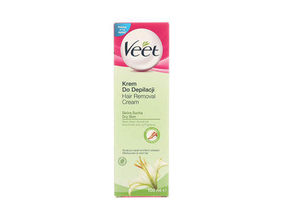 Depiliavimo kremas „VEET MINIMA“, skirtas sausai odai, 100 ml.