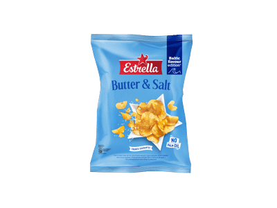 Bulvių traškučiai ESTRELLA sviesto ir druskos skonio, 170 g