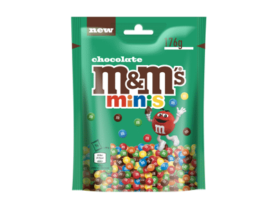Pieninio šokolado dražė M&M'S MINIS, 176 g