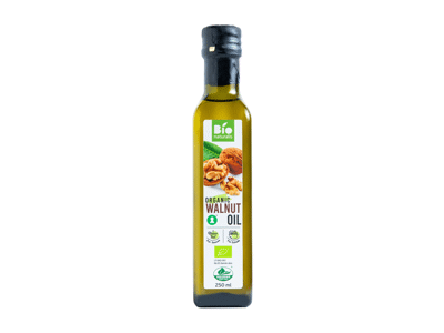 Ekologiškas graikinių riešutų aliejus BIONATURALIS, 250 ml
