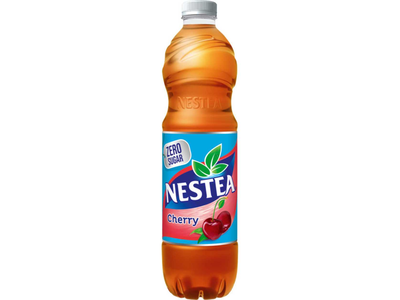 Negazuotas vyšnių skonio juodos arbatos gėrimas NESTEA ZERO, 1,5l