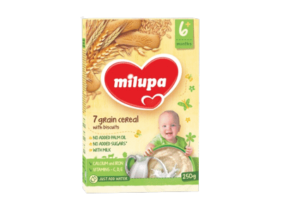 Pieniška grūdų košė MILUPA su sausainiais (nuo 6 mėn.), 250 g