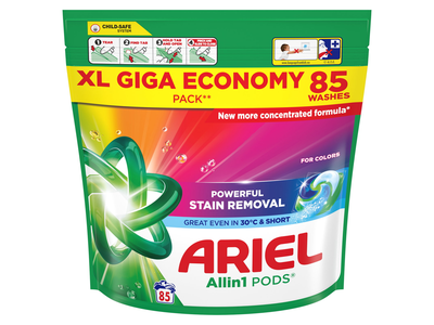 Skalbimo kapsulės ARIEL Color, 85 vnt.