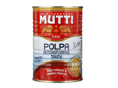 Konservuoti pjaustyti pomidorai MUTTI, 400 g