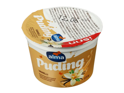 Vanilinis pudingas ALMA 5,3% rieb., 230 g