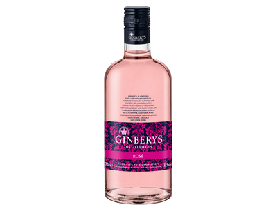 Džinas GINBERY'S Rose, 37,5%, 0,7 l