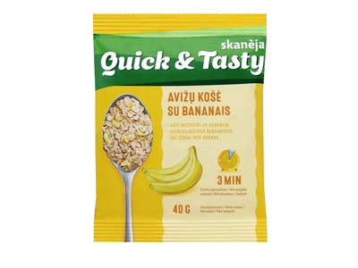 Avižinė košė su bananais SKANĖJA, 40 g