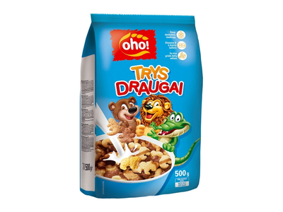 Sausi pusryčiai OHO TRYS DRAUGAI, 500 g