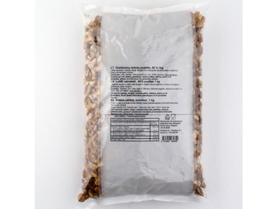 Graikiški riešutai, 80% puselės, 20 % smulkinti, 1 kg