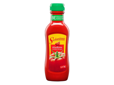 Pomidorų klasikinis kečupas SUSLAVIČIAUS, 1250 g