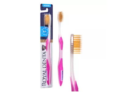 ROYAL DENTA dantų šepetėlis GOLD MEDIUM, 1 vnt.